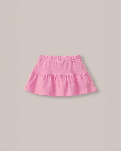 Short Falda Cintura Elástica Rosa